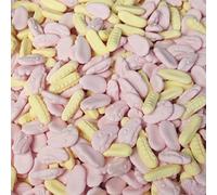 Barratt Assorted Foam Shrimps and Bananas 1kg Bag