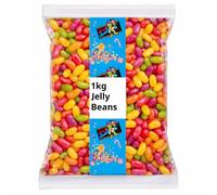 Barratt Fruit Flavour Chewy Jelly Beans 1kg Bulk Bag | Classic Retro Sweetshop Confectionery for Sharing Bowls