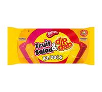 Barratt Fruit Salad & Dip Dab Ice Duos, 8 x 80ml (Frozen)
