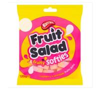 Barratt Fruit Salad Softies 120g x 12 Packs | Fruity Chewy Sweets | Iconic Retro Flavours | Perfect for Sharing, Lunchboxes & Snacking | Halal-Friendly