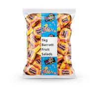 Barratt Fruit Salads 1kg Bulk Bag, Individually Wrapped Fruit Flavour Chewy Sweets | Large Sharing Pack for Parties and Events | Professionally Packed for Freshness