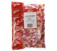 Barratt Pink & White Retro Pick & Mix Sweets In Silver Foil Gift Pouch (Heart Shaped Jelly Beans, 500g)