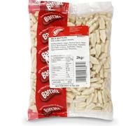 Barratt Milk Bottle Sweets 2kg Bulk Sharing Bag - Dusted Vanilla Flavour Chews | Retro Sweetshop Classic for Party Bags and Gifting