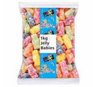 Barratts Dusted Fruit Jelly Babies 1kg Bulk Bag | Classic Chewy Sweetshop Jellies for Sharing & Party Tables