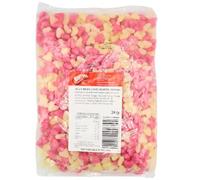 Barratts Pink & White Jelly Hearts - Bulk Bag 3kg | Classic Sweet Treat, Perfect for Parties, Sharing & Confectionery Lovers