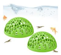 Barrel Aquarium Decorations - Fish Tank Cave Hiding Place Aquarium Ornaments | Betta Hiding Place for Fish Tank | 2 Pieces Shrimp Box House for Small Water Lovers Home Office School