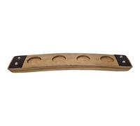 Barrel-Art Barrel Stave Premium 4 Glass Whiskey Flight Serving Tray No Glasses Included, Natural