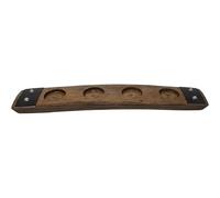 Barrel-Art Premium 4 Glass Whiskey Flight/Dark Walnut/No Glasses