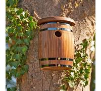Wildlife World Barrel Bird Nester in Brown, Timber | Charlies