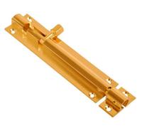 Barrel Bolt Door Locks Brass Straight Cranked Necked Door Bolts (6" (150mm), Necked (Cranked))