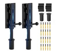 Barrel Bolt Latch, Slide Bolt Gate Latch, 6.3 Inch Heavy Duty Solid 304 Stainless Steel Black Finish Door Lock for Fence/Wooden/Barn Door/Yard Door/Shed Door/Interior Door Latch