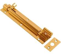 Barrel Bolt Necked 100mm X 25mm (4 X 1 Inch) Brass - Pack Of 2