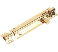 Barrel Bolt Straight 100mm X 38mm (4 X 1. 1/2 Inch) Brass