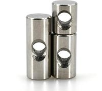 Barrel Bolts, M4 M5 M6 M8 Cylindrical Pin Dowel Thread Cross Hole Hammer Embedded Nut 5Pcs(20pcs,M6 10x14)