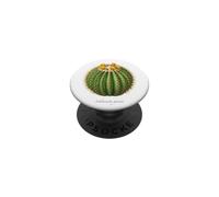 Barrel Cactus illustration Echinocactus grusonii PopSockets Adhesive PopGrip