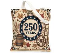 Barrel Canvas Tote Bag for Women, Fall Rustic Wheat Leaf Fall Brown Washable Reusable Aesthetic Tote Bag Ideas for Family F, Brown, 13x15 Inch