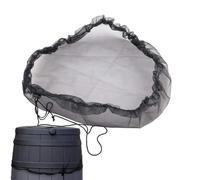 Barrel Cover Net, Rain Barrel Net Mesh Lid, Protective Net, Adjustable Protection Net for Leaves and Small Animals,