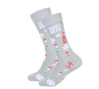 Barrel Down South Bourbon Christmas Socks - Novelty Crew Socks - Bourbon Whiskey Holiday Gifts - Gift Exchange Accessory, Wonderful Time, One Size