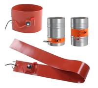 Barrel Drum Heater, Halloween gifts, Silicone Insulated Oil Drum Heating Tape With Adjustable Thermostat For 20L-200L Drums(Digital Display,20L 860 * 200mm 800W)