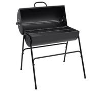 Barrel Grill with 2 Cooking Grids Black 80x95x90 cm Steel BBQ vidaXL