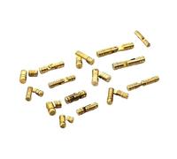 Barrel Hinge 100PCS Solid Brass Jewelry Chest Music Box Wine Wooden Case Hidden Invisible Concealed Barrel Hinge 4mm 5mm(M4X25mm Brass)