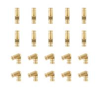 Barrel Hinges 20 Pcs Folding Brass Barrel Hinges Invisible Cylinder for Jewelry Keepsake Box/DIY Cabinet Door Wooden(5 x 25mm)