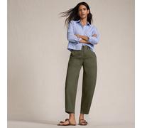 Barrel Leg Chinos, High Waisted lands end Dark Green 14-16