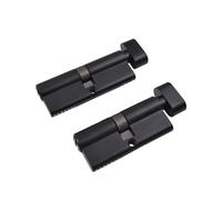Barrel Lock 1 Pcs All Brass Black Cylinder Lock Door Toilet Bathroom Security 70 80mm Cylinder Lock Handle Customized Brass Keyless Door Barrel(70mm)