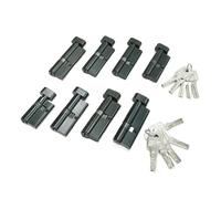 Barrel Lock 1 Pcs Black Cylinder Open Lock Door Security Living Room Brass Key(51-(16knobs-35))