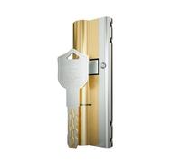 Barrel Lock 10Pcs Key Door Lock Brass Cylinder 65-110mm Double Open Sided Break Anti Stainless Steel Bar Snake Groove(80(40-40))