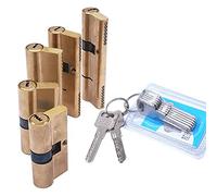 Barrel Lock 65 70 80 90 95 100mm Lock Cylinder AB Key Anti-Theft Pure Brass Gate Door Handle Bedroom Extended(75(37.5-37.5))
