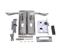 Barrel Lock,Anti-Pick Door Lock 1set Door Lock Cylinder Keys Solid Square Tongue Interior Door Lock