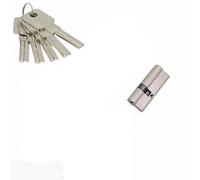 Barrel Lock,Anti-Pick Door Lock Indoor Door Lock Replacement Core Bedroom Eccentric Key(100-45-55mm)