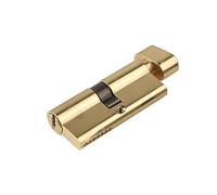 Barrel Lock Brass Cylinder Lock Door Window Security 70 80 90 100mm Key(Gold-70mm)