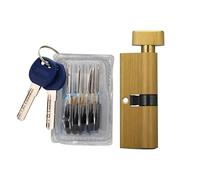 Barrel Lock Brass Door Lock Cylinder Single Open, Core Indoor,60mm70mm75mm80mm 90mm 110mmWooden(95mm)