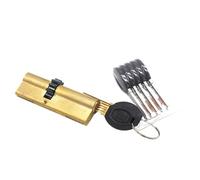 Barrel Lock Cylinder 11 Teeth Gear Door Cylinder 63 68 73 80 93 95MM Lock Core Safety Brass Double Spring Super with AB Keys Door Barrel(80(32.5-47.5))