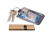 Barrel Lock Cylinder Lock 65 70 80 90 100 110 120mm AB Key Anti-Theft Entrance Brass Door Lengthened Core Extended Keys(32.5-62.5)