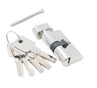 Barrel Lock Door Cylinder 55 60 65 70 75 80 85 90mm Security Copper Lock Interior Bedroom Living Handle Brass Key Locking(DC-60MM)