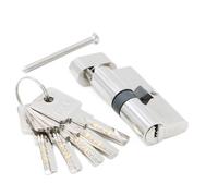 Barrel Lock Door Hardware 60 70 80 90mm Security Copper Door Lock Cylinder Interior Bedroom Living Handle Brass Key Locking(DC-60MM)