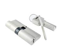 Barrel Lock Double Open Lock Cylinders 55 60 70 80 90mm Cylinder Living Room Handle Brass Key Copper(DC-80MM)