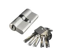 Barrel Lock Lock Cylinder 5 Keys Double Or Single Core Brass Bedroom(Double Open,55mm 27.5-27.5)