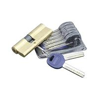 Barrel Lock,Thumb Turn Cylinder Lock 75mm Security Door Lock Cylinder Copper Lock Core AB Key Lock Core Double Open Lock Cores(75 eccentric)