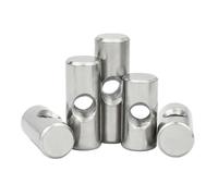Barrel Nut Bolts 304 Stainless Steel Cylindrical Pin Dowel Thread CrossHole Hammer Embedded Nut For Wood Furniture(OD10 M6x18(3PCS))