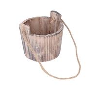 Barrel Planter Round Vintage Rustic Wall Hanging Wooden Garden Flower Pot, Atyhao Flower Pot Hanging Plant Pots for Indoor Outdorr Home Garden Decor Bulb Planters Hand