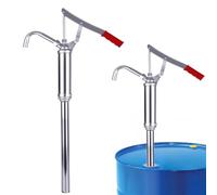 Barrel Pump 15 to 55 Gallon Barrel Pump Rotary Hand Fluid Transfer, High Performance Rotary Barrel Pump, Hand Drum Pump for Kerosene, Engine Oil, Fuel Diesel, Hydraulic Fluid