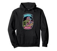 Barrel Racer Rodeo Turn and Burn Gift Pullover Hoodie