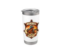 Barrel Racer Rodeo Turn and Burn Gift Stainless Steel Insulated Tumbler