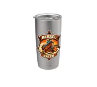 Barrel Racer Rodeo Turn and Burn Gift Stainless Steel Insulated Tumbler