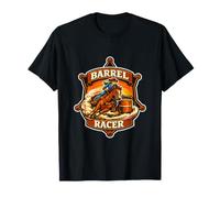 Barrel Racer Rodeo Turn and Burn Gift T-Shirt