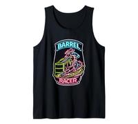 Barrel Racer Rodeo Turn and Burn Gift Tank Top